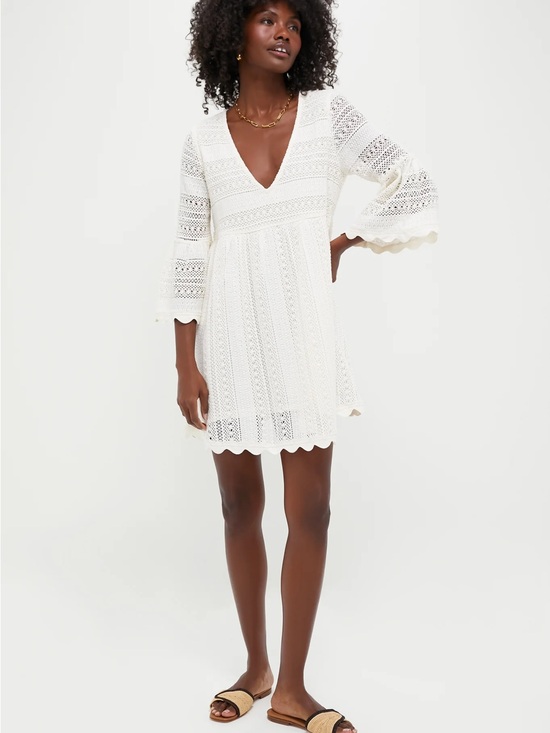 Pomander Place Dresses & Skirts - New with Tags Tuckernuck Pomander Place White Lace V-Neck Mini Dress